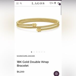 LAGOS Signature Caviar 18K Gold Bracelet